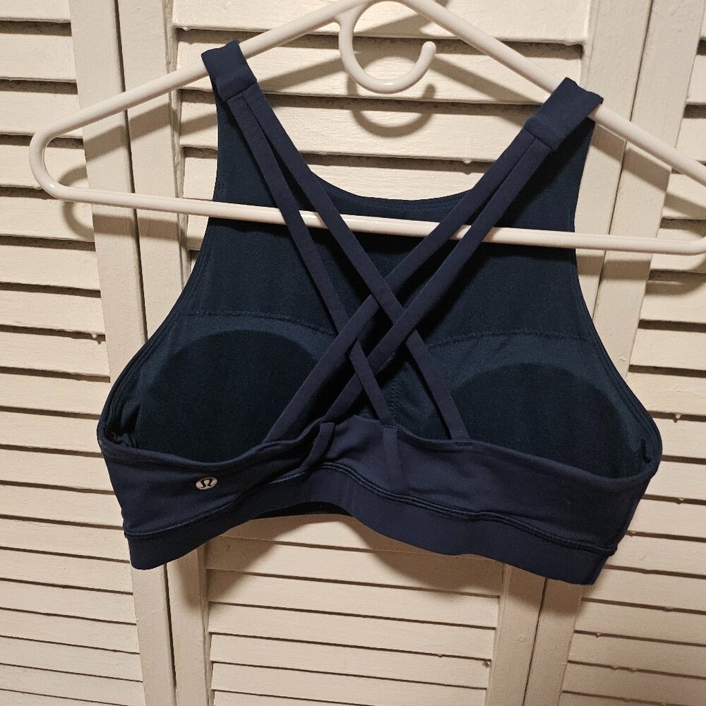 Lululemon Energy Bra High Neck Blue size 10